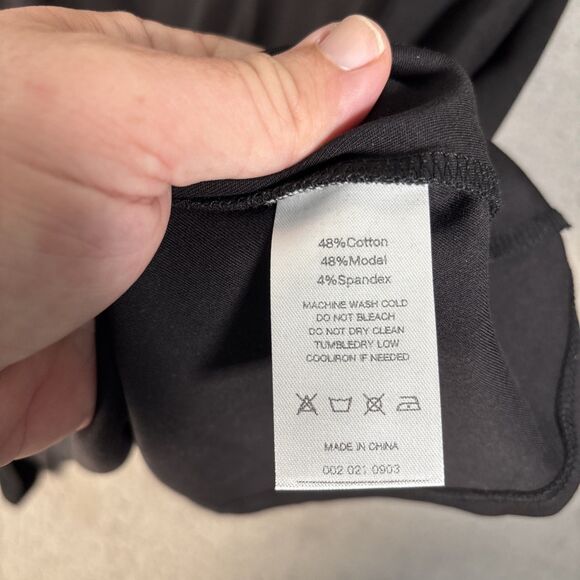 NWT Ador Women’s M Chiffon Modal High Neck Flare Cuff Blouse Witchy Goth Vampire - Picture 8 of 13